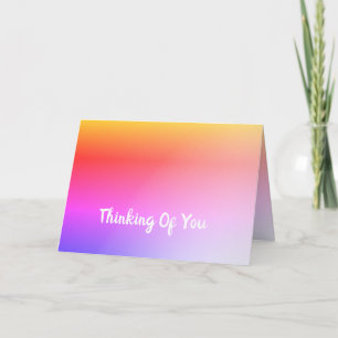 Pink Rainbow Designed Card