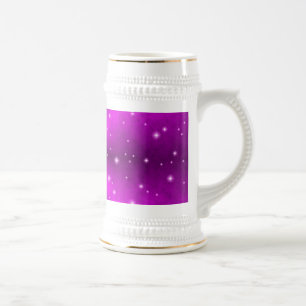 pink rainbow in Elefantenhaut leather optics Beer Stein