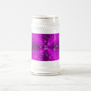 pink rainbow in Elephant Skin leather optics Beer Stein