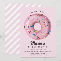 Pink Rainbow Sprinkle Doughnut Bridal Shower