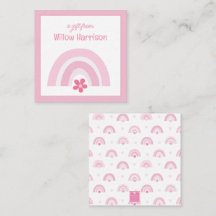 Pink Rainbows and Flowers Gift Enclosure