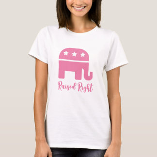 Pink Raised Right Republican T-Shirt