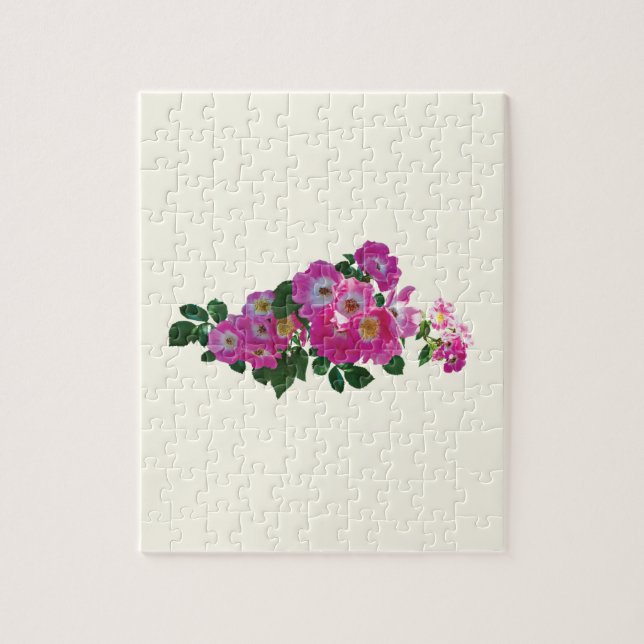 Pink Rambler Rose Jigsaw Puzzle (Vertical)
