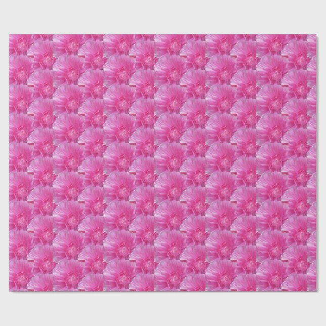 Pink Ranunculus – Modern Floral D Wrapping Paper (Flat)