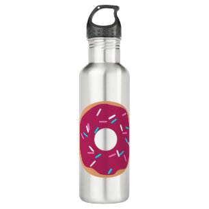 Pink Raspberry glazed doughnut 710 Ml Water Bottle
