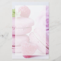 Pink Raspberry Macarons French Pastry Photo