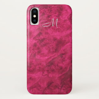Pink Raspberry Textured Suede Look Case-Mate iPhone Case
