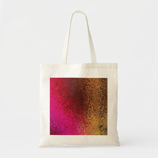 Pink Red And Gold Pattern Tote Bag (Front)