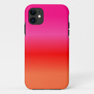 Pink, Red and Orange Gradient iPhone 11 Case