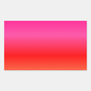 Pink, Red and Orange Gradient Sticker