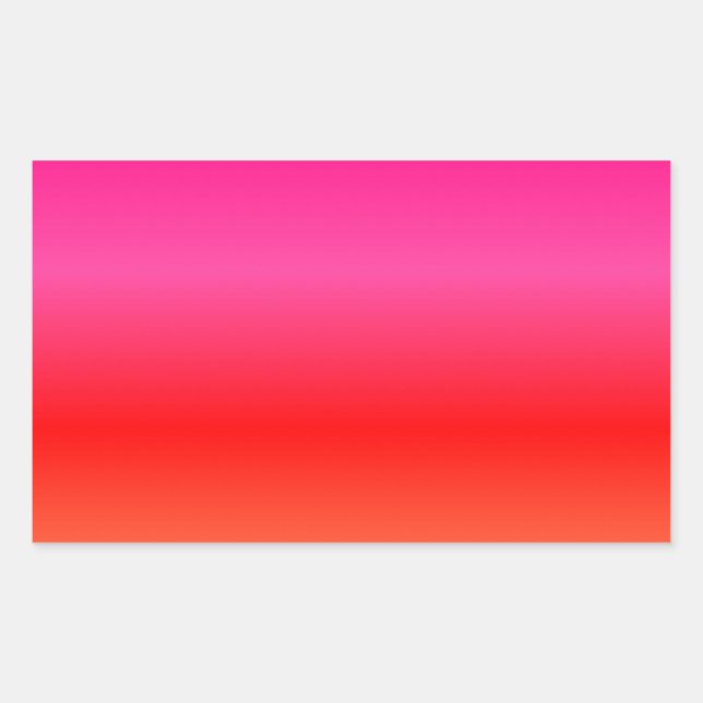 Pink, Red and Orange Gradient Sticker (Front)