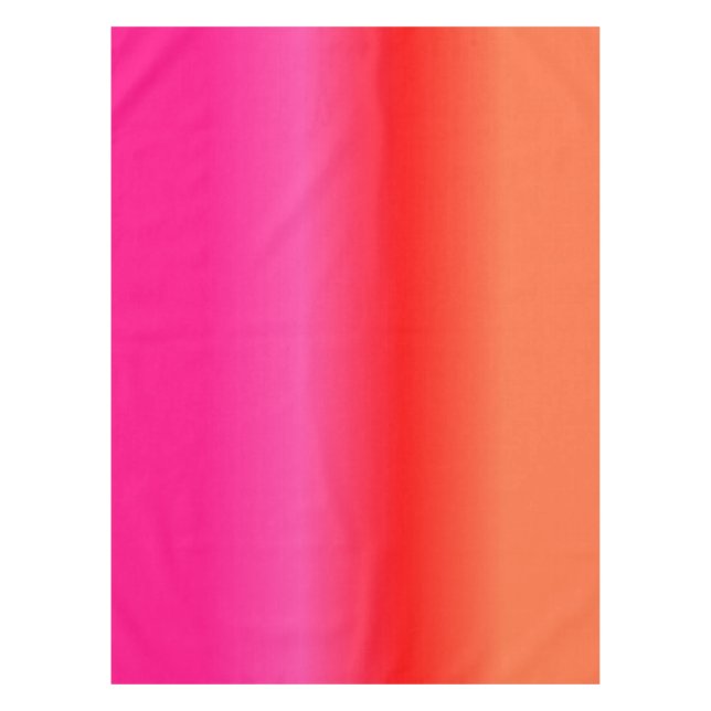 Pink,  Red and Orange Gradient tablecloth (Front)