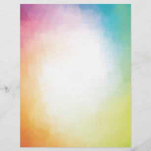 Pink Red Blue Green Yellow Modern Abstract Letterhead