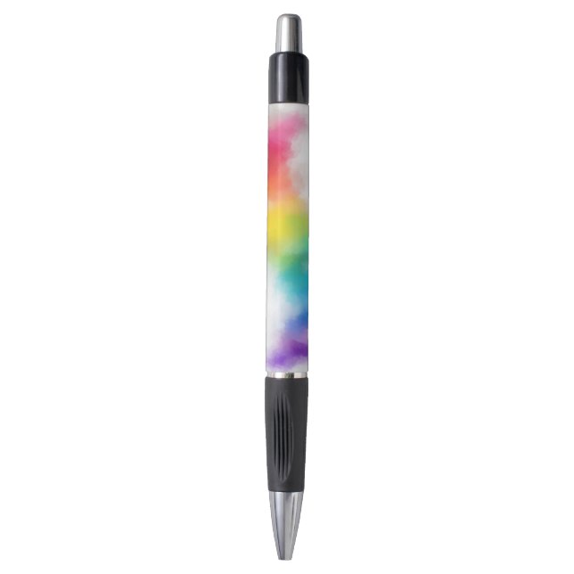 Pink Red Blue Purple Yellow Green Rainbow Colours Pen (Front Vertical)