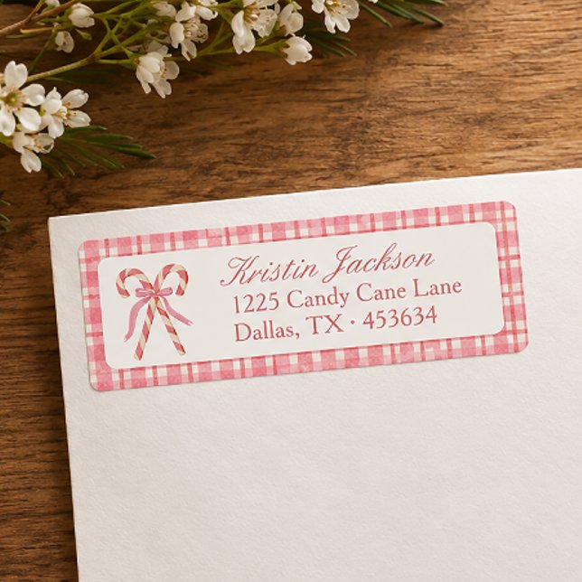 Pink & Red Candy Cane Envelope Return  (Creator Uploaded)