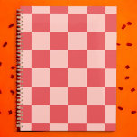 Pink Red Chequered Gingham Pattern Planner<br><div class="desc">Pink Red Chequered Gingham Pattern</div>