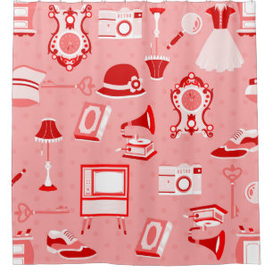 pink red flapper antique nostalgia old fashioned