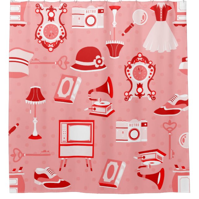 pink red flapper antique nostalgia old fashioned  (Front)