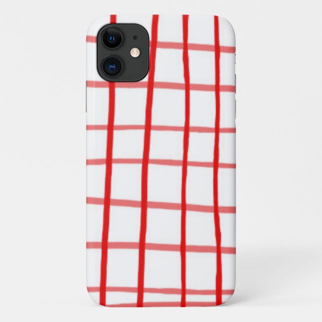 Pink Red Gingham Case-Mate iPhone Case (Back)