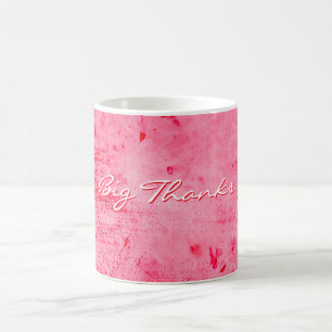 Pink Red Grunge Paint Texture Coffee Mug