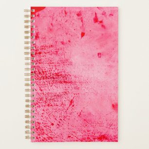 Pink Red Grunge Paint Texture Planner