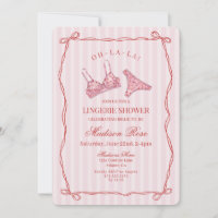 Pink & Red Heart Lingerie Shower Panty Party 