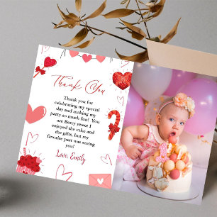 Pink & Red Heart Valentine Anniversaire Carte de r