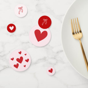 Pink Red Hearts Little Sweetheart Valentine Confetti