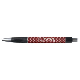 Pink Red Hearts Ombre Pen