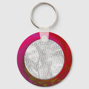 pink red keychain