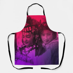Pink Red Maghreb Ouled Naïl Berber Girl Female Apr Apron