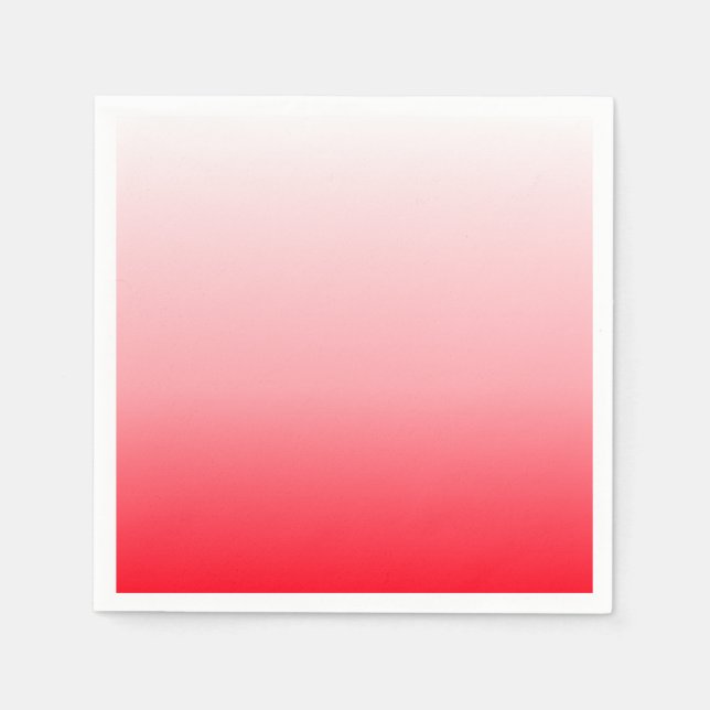 Pink Red Ombre Gradient Napkin (Front)