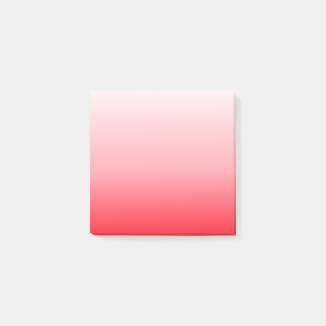 Pink Red Ombre Gradient Post-it Notes (Front)