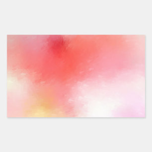 Pink Red Orange Yellow Abstract Art Blank Template Sticker