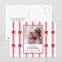 Pink Red Photo Christmas