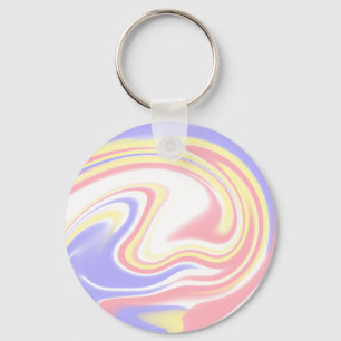 Pink red purple stripes modern custom pattern t th keychain