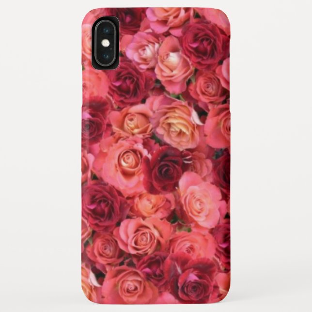PINK RED ROSE FIELD Floral Case-Mate iPhone Case (Back)