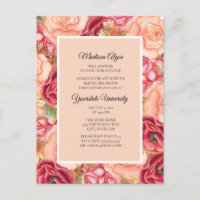 Pink Red Roses / Floral College Trunk Party