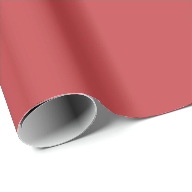 Pink Red Solid Plain Colour Wrapping Paper (Roll Corner)