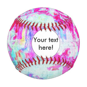 Pink red texture baseball