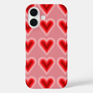 Pink & Red Valentine's Day Heart iPhone 16 Case