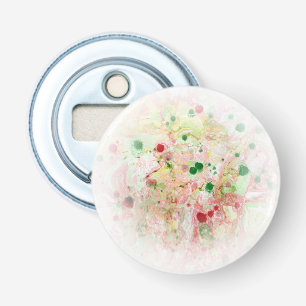 Pink Red Yellow Green Modern Abstract Template Bottle Opener