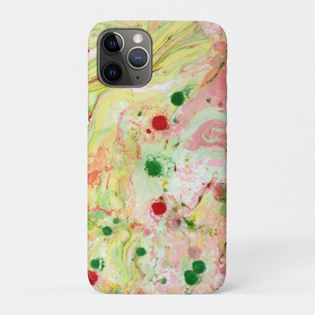 Pink Red Yellow Green Modern Abstract Template Case-Mate iPhone Case (Back)