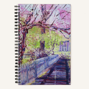 Pink Redbud Blossoms At Williamsburg Virginia      Notebook