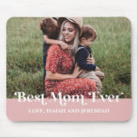 Pink Retro Best Mom Ever Custom Picture Mouse Pad<br><div class="desc">This is a Pink Retro Best Mom Ever Custom Picture Mouse Pad. The perfect gift for Mother's Day,  a birthday,  etc.</div>