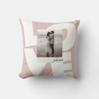 Pink Retro Bold Love Typography with Photo