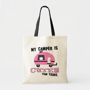 Pink Retro Camper Tote Bag