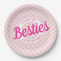 Pink Retro Doll Lets Go Party Birthday 