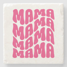 Pink Retro Groovy Cute Mama Mothers Day Mom  