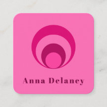 Pink Retro Inspired Business Card